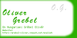 oliver grebel business card