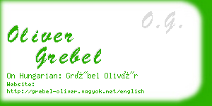 oliver grebel business card